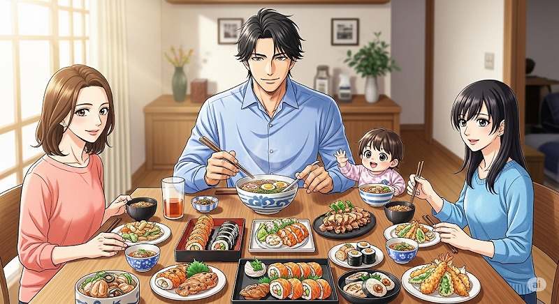 大切な人と過ごす家族で外食の時間