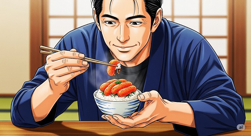 ご飯のお供に明太子！好きな食べ物は？