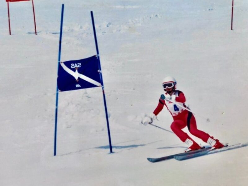 アルペンスキーの選手だったころのアンジェラ佐藤の画像