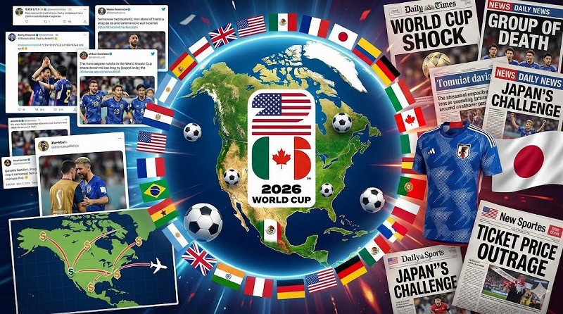 サッカーワールドカップ世界の反応まとめ!衝撃の抽選結果死の組と日本の評価5選