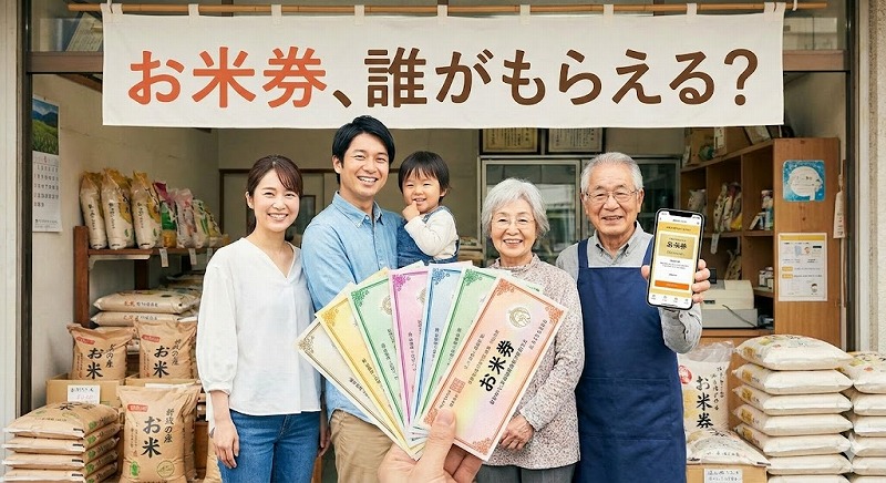 【最新】お米券は誰がもらえる?子育てや高齢者など対象パターン完全網羅