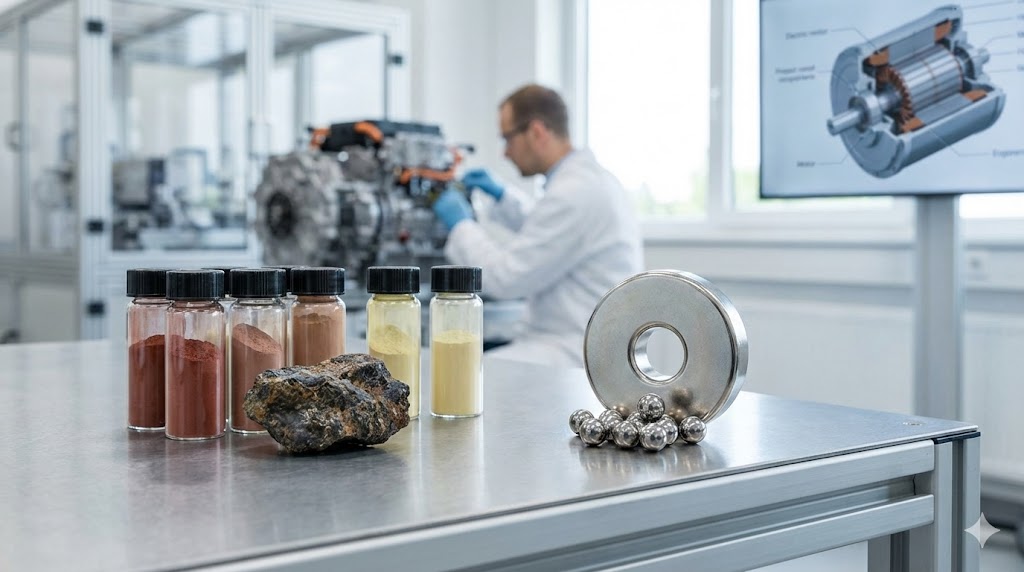 レアアースのイメージ画像（研究室風）