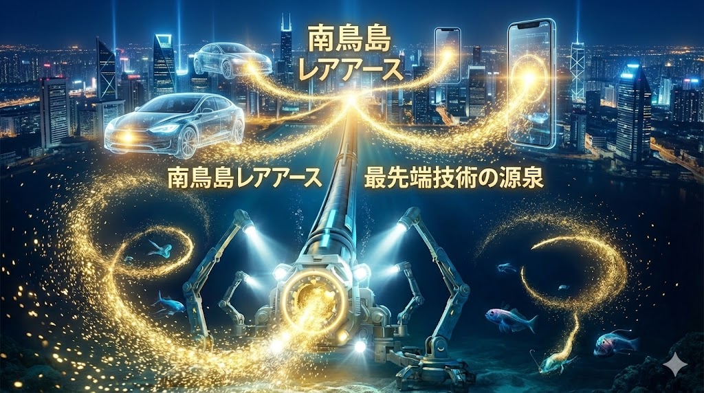 レアアースを深海から採掘するイメージ画像