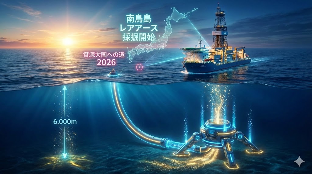 南鳥島レアアース採掘はいつから?2026年試掘開始の背景と産業を変える3つの理由