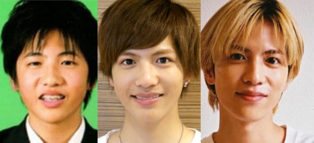 志尊淳の若い頃からの写真（3枚連続）