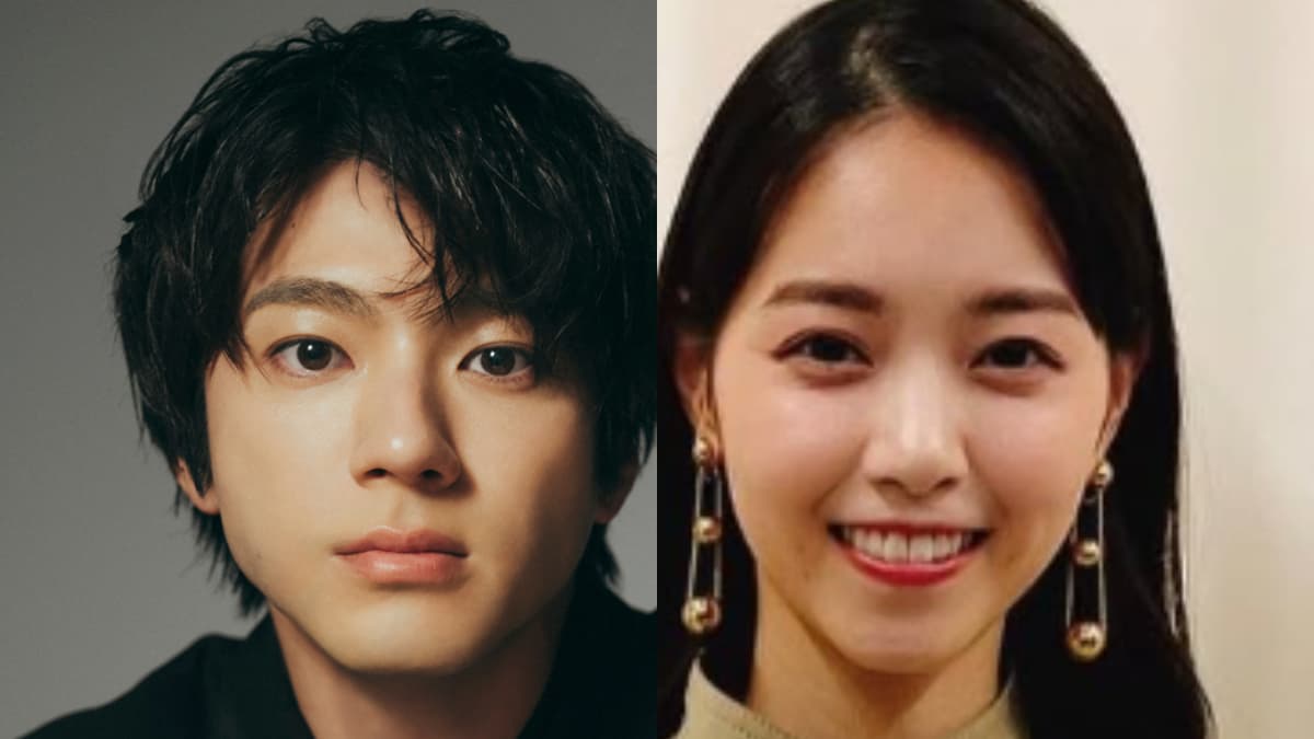 山田裕貴と西野七瀬のポートレートのコラージュ画像。左側には、カメラを真っ直ぐに見つめる凛々しい表情の山田裕貴のクローズアップ、右側には、ロングピアスを身につけ、優しく微笑む西野七瀬のクローズアップが並んでいる。